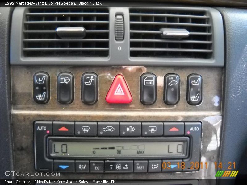Controls of 1999 E 55 AMG Sedan