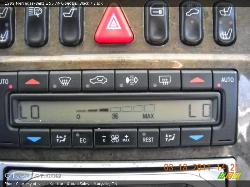 Controls of 1999 E 55 AMG Sedan