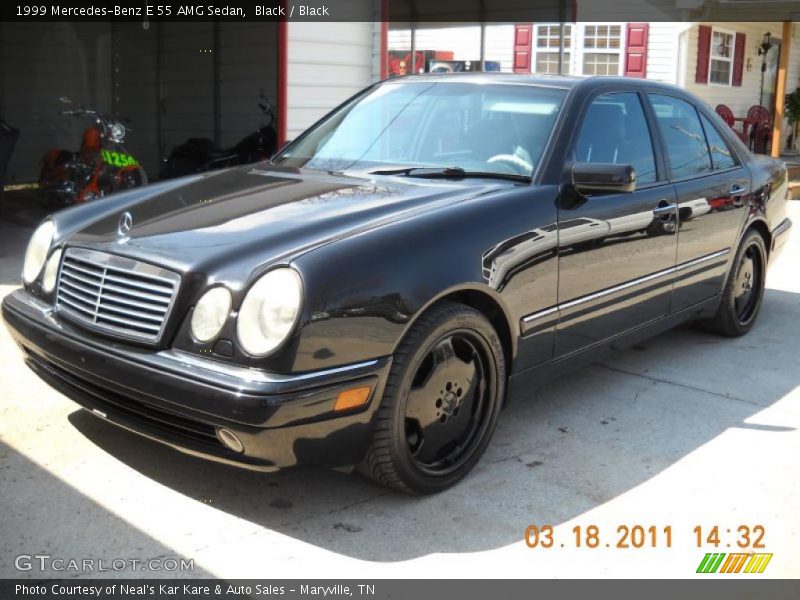 Black / Black 1999 Mercedes-Benz E 55 AMG Sedan