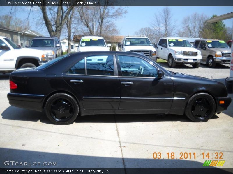 Black / Black 1999 Mercedes-Benz E 55 AMG Sedan