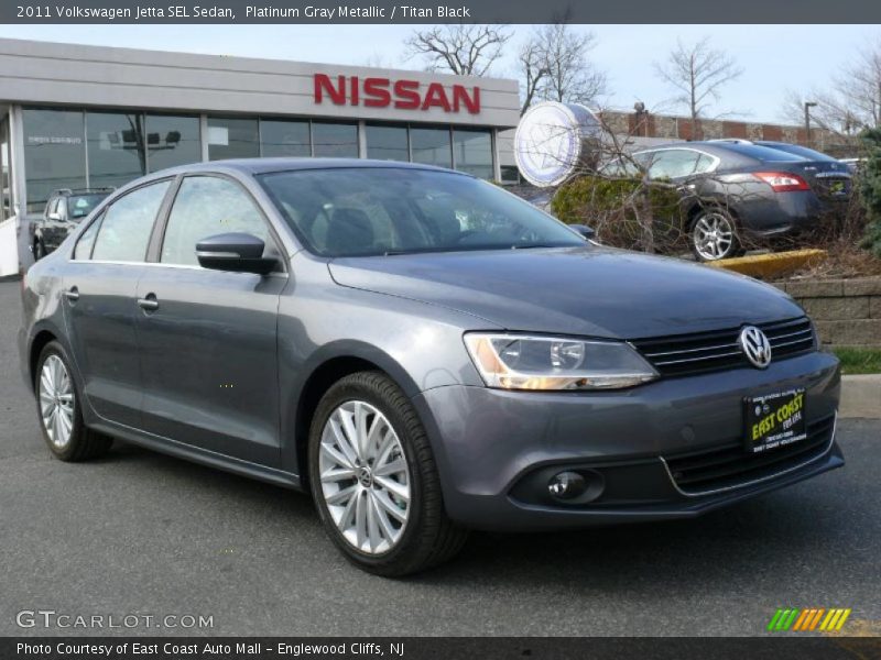 Platinum Gray Metallic / Titan Black 2011 Volkswagen Jetta SEL Sedan