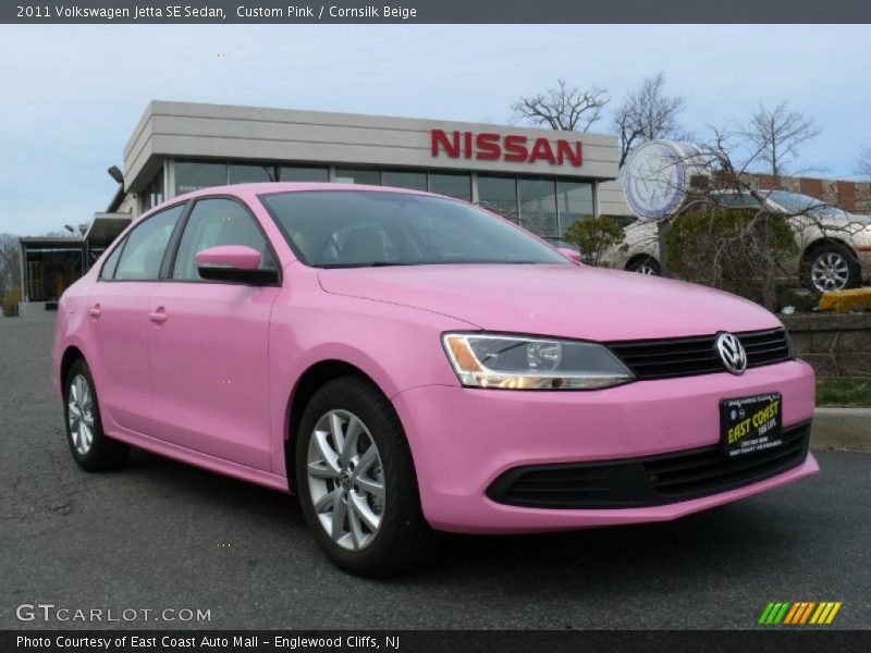 Custom Pink / Cornsilk Beige 2011 Volkswagen Jetta SE Sedan