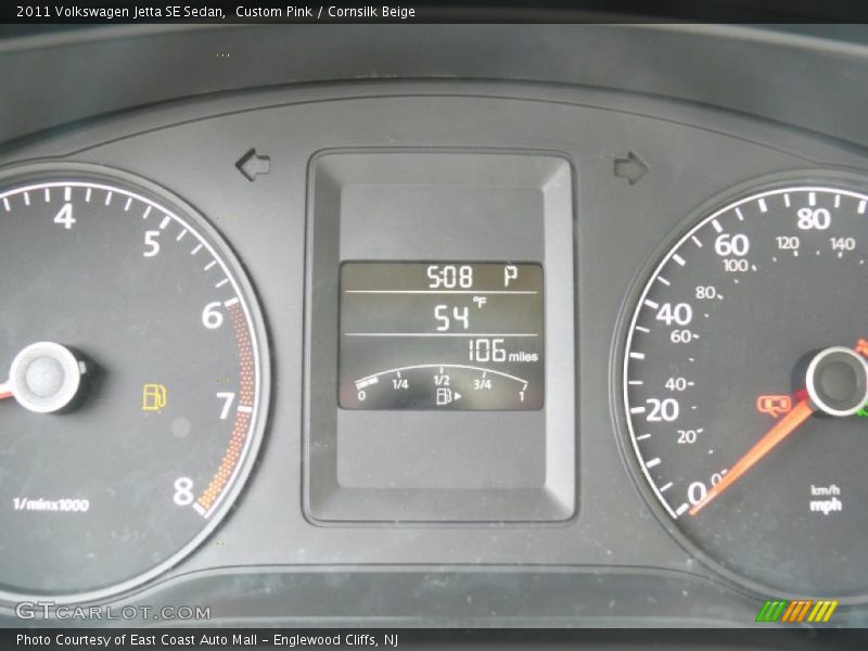 Custom Pink / Cornsilk Beige 2011 Volkswagen Jetta SE Sedan