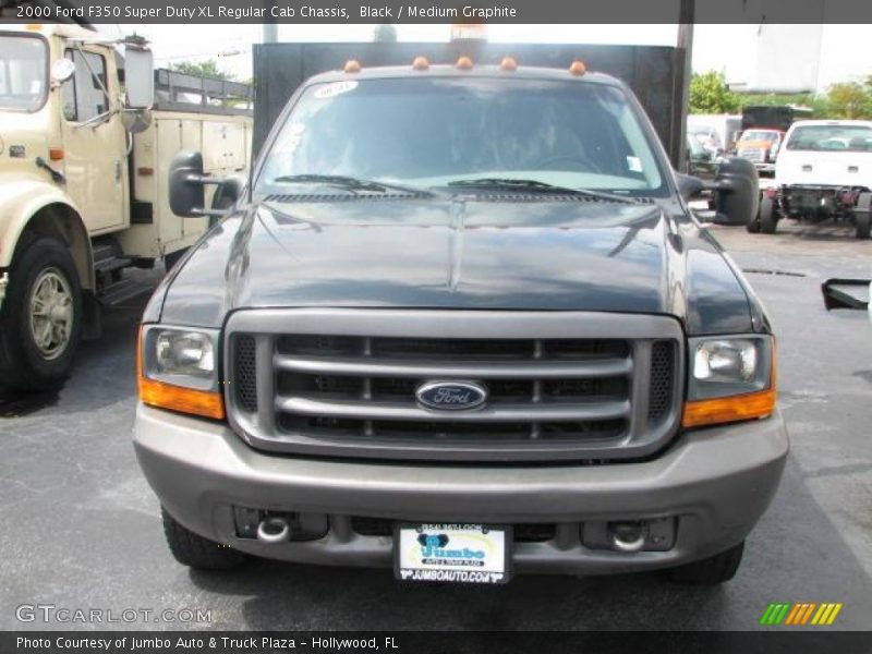 Black / Medium Graphite 2000 Ford F350 Super Duty XL Regular Cab Chassis