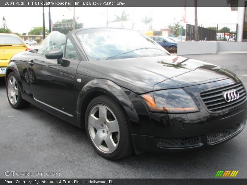 Brilliant Black / Aviator Grey 2001 Audi TT 1.8T quattro Roadster