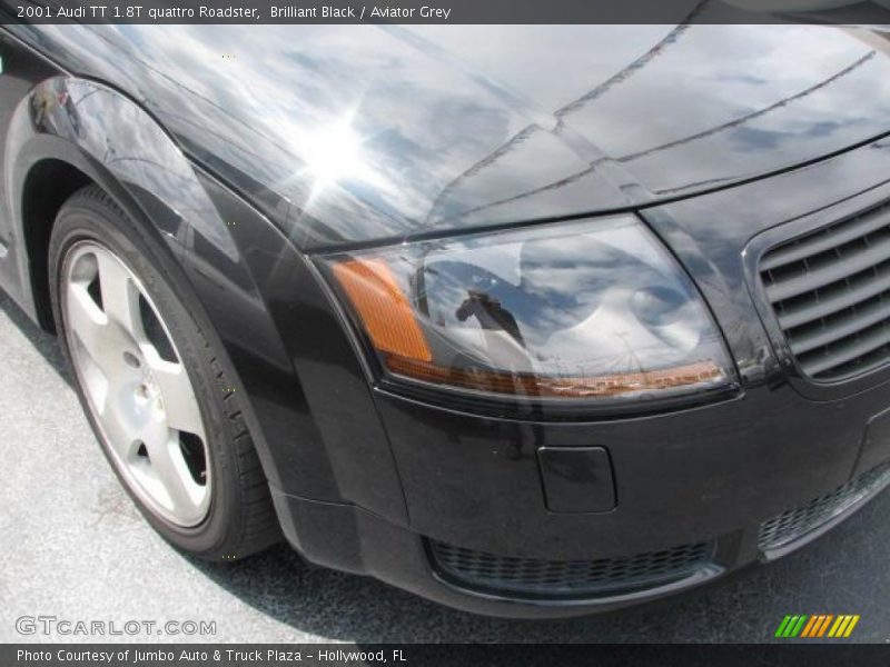 Brilliant Black / Aviator Grey 2001 Audi TT 1.8T quattro Roadster