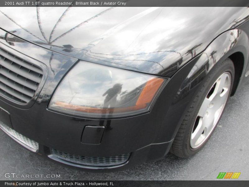 Brilliant Black / Aviator Grey 2001 Audi TT 1.8T quattro Roadster