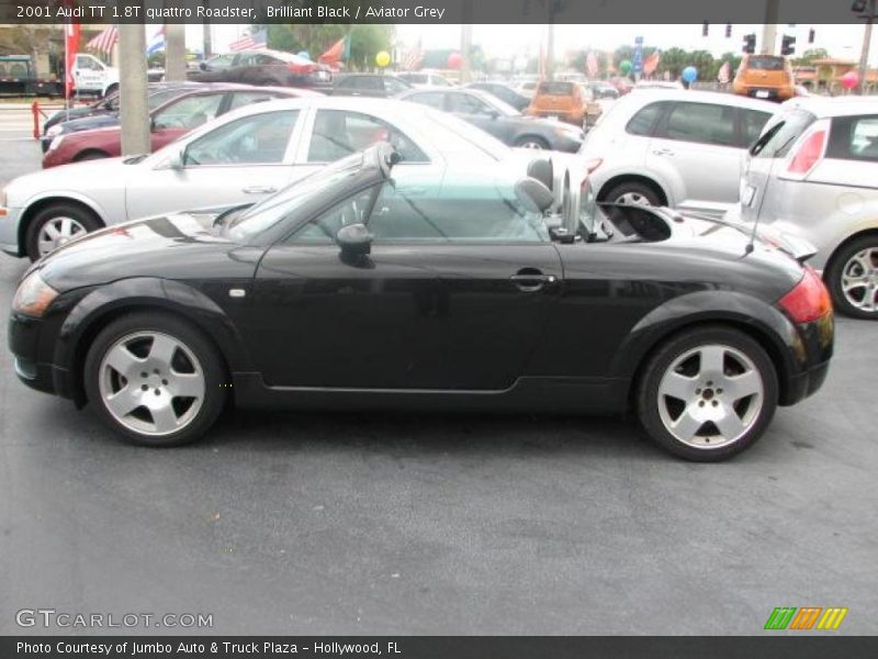 Brilliant Black / Aviator Grey 2001 Audi TT 1.8T quattro Roadster