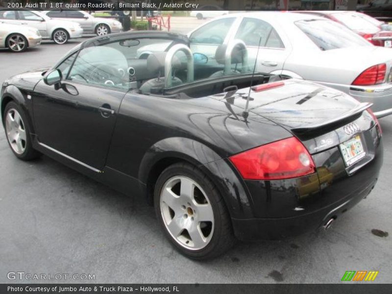 Brilliant Black / Aviator Grey 2001 Audi TT 1.8T quattro Roadster