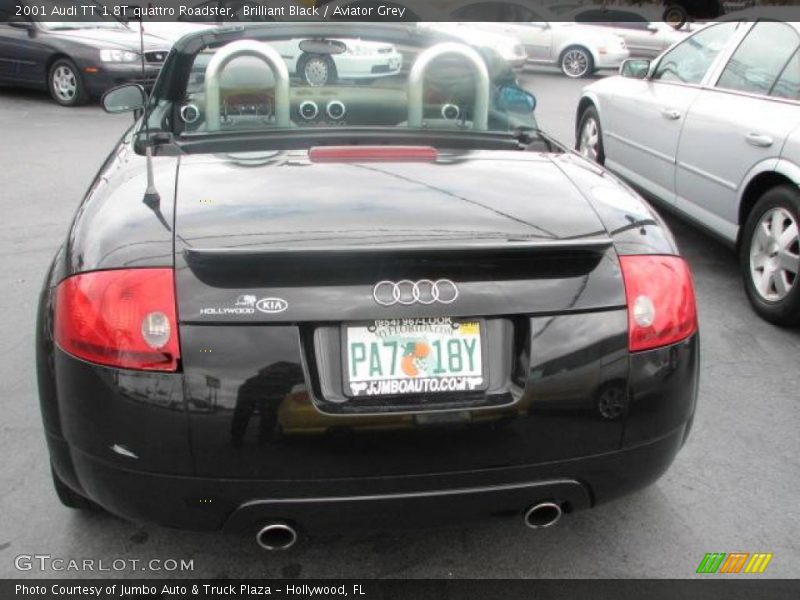 Brilliant Black / Aviator Grey 2001 Audi TT 1.8T quattro Roadster