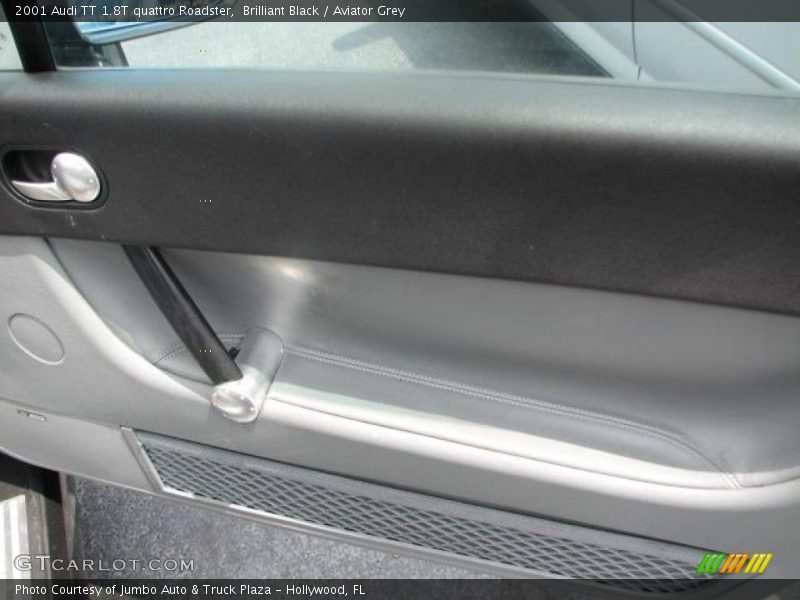 Brilliant Black / Aviator Grey 2001 Audi TT 1.8T quattro Roadster