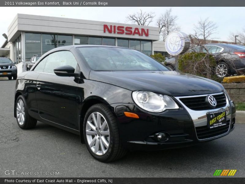 Black Uni / Cornsilk Beige 2011 Volkswagen Eos Komfort