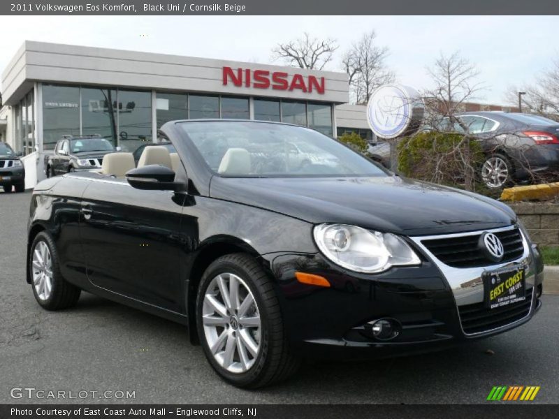 Black Uni / Cornsilk Beige 2011 Volkswagen Eos Komfort