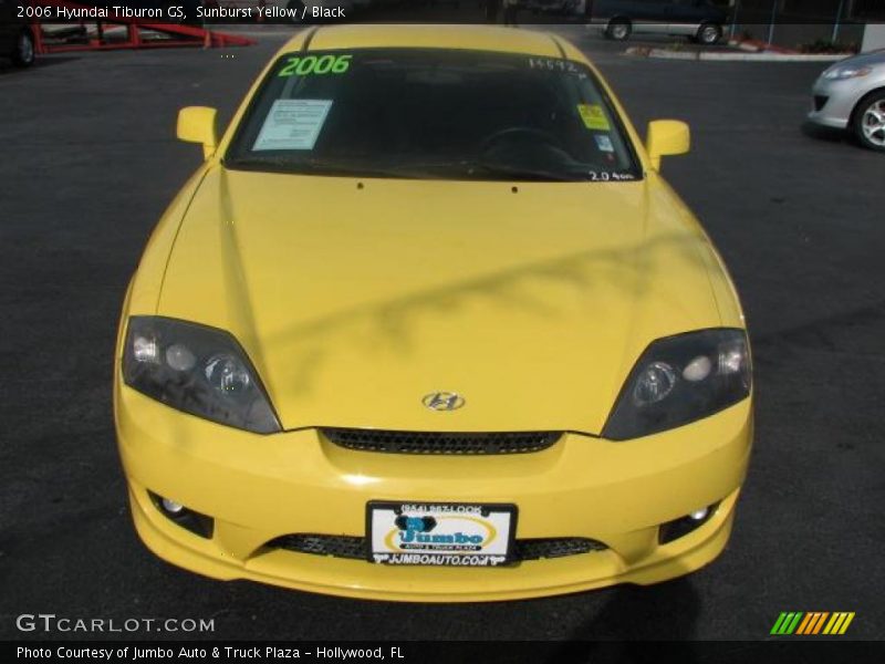 Sunburst Yellow / Black 2006 Hyundai Tiburon GS