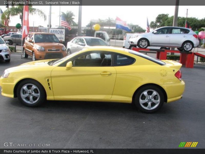 Sunburst Yellow / Black 2006 Hyundai Tiburon GS