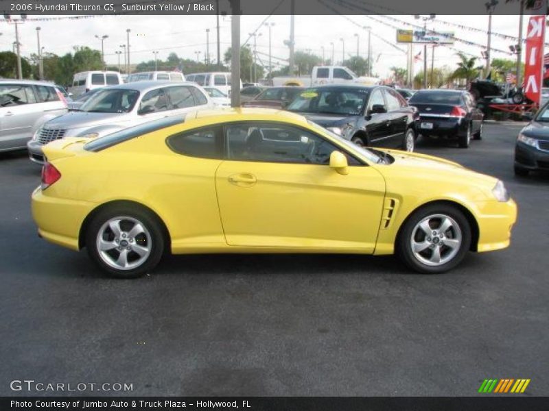 Sunburst Yellow / Black 2006 Hyundai Tiburon GS