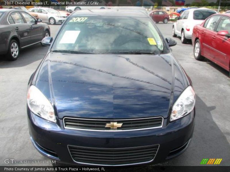 Imperial Blue Metallic / Gray 2007 Chevrolet Impala LT