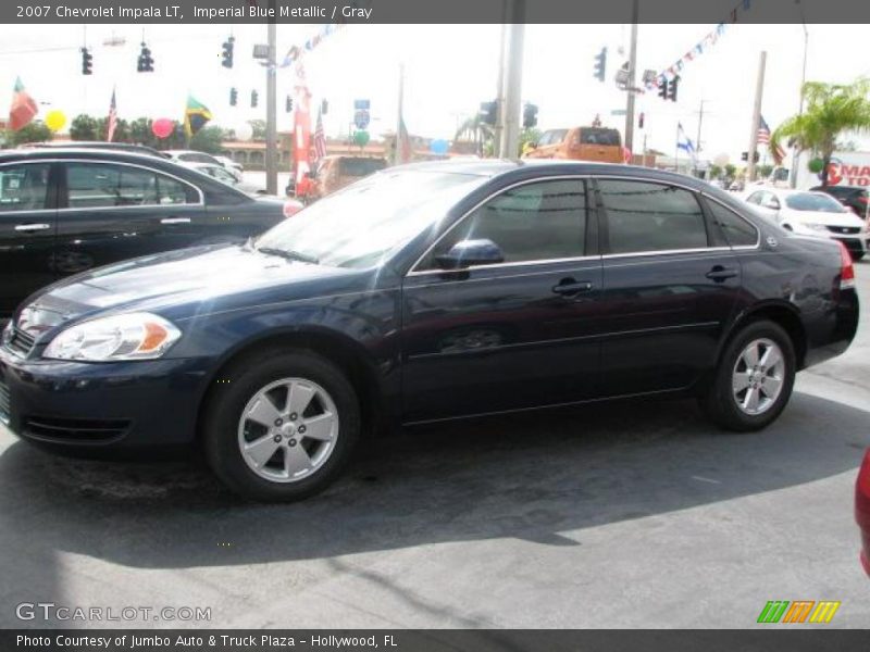 Imperial Blue Metallic / Gray 2007 Chevrolet Impala LT