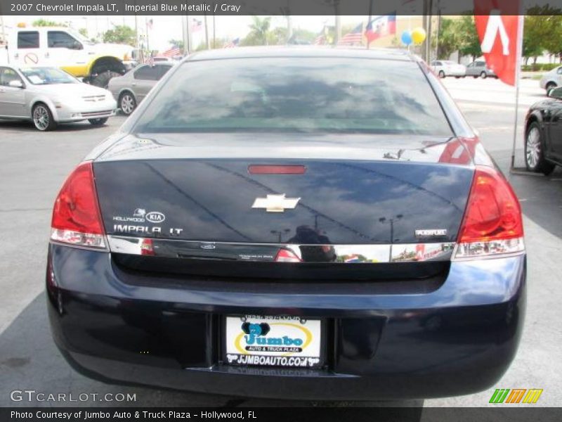 Imperial Blue Metallic / Gray 2007 Chevrolet Impala LT