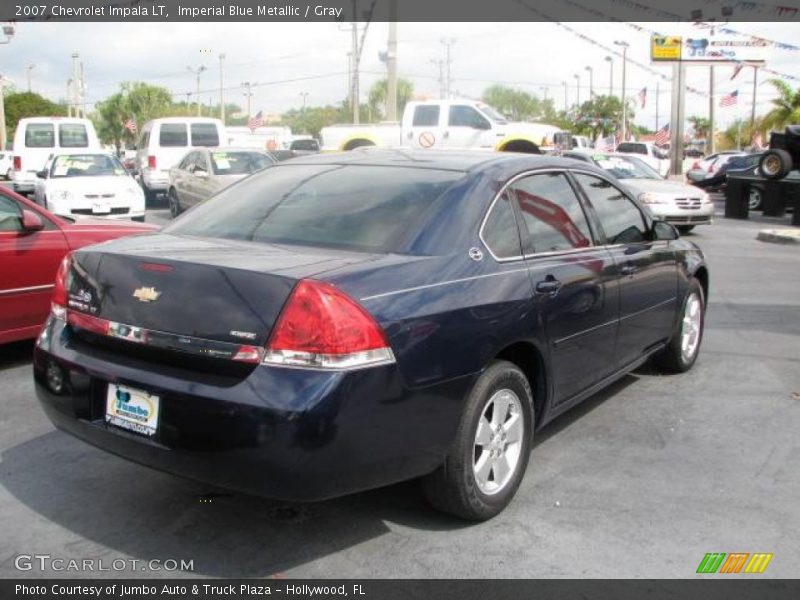 Imperial Blue Metallic / Gray 2007 Chevrolet Impala LT