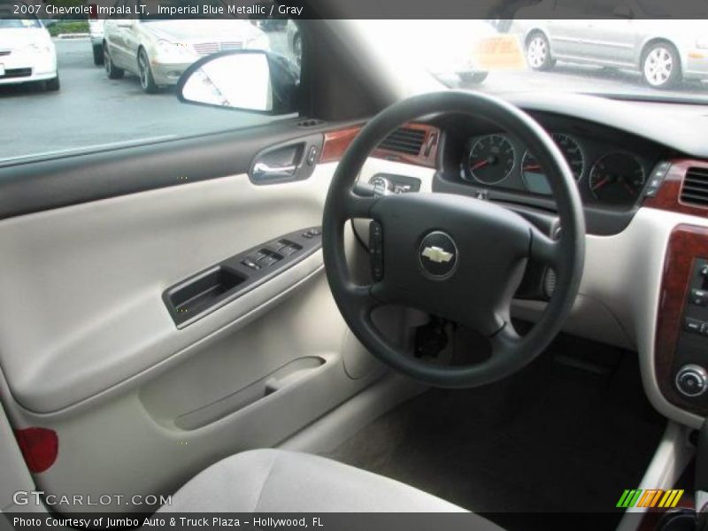 Imperial Blue Metallic / Gray 2007 Chevrolet Impala LT