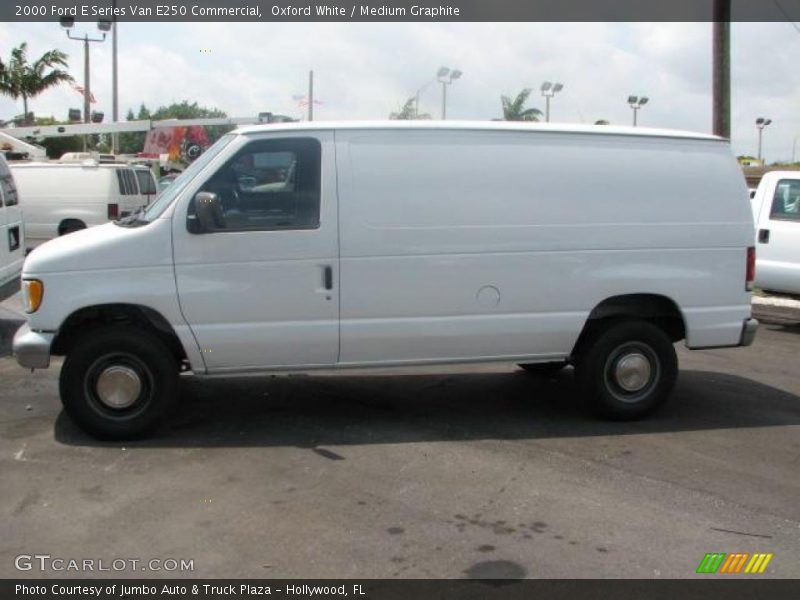 Oxford White / Medium Graphite 2000 Ford E Series Van E250 Commercial