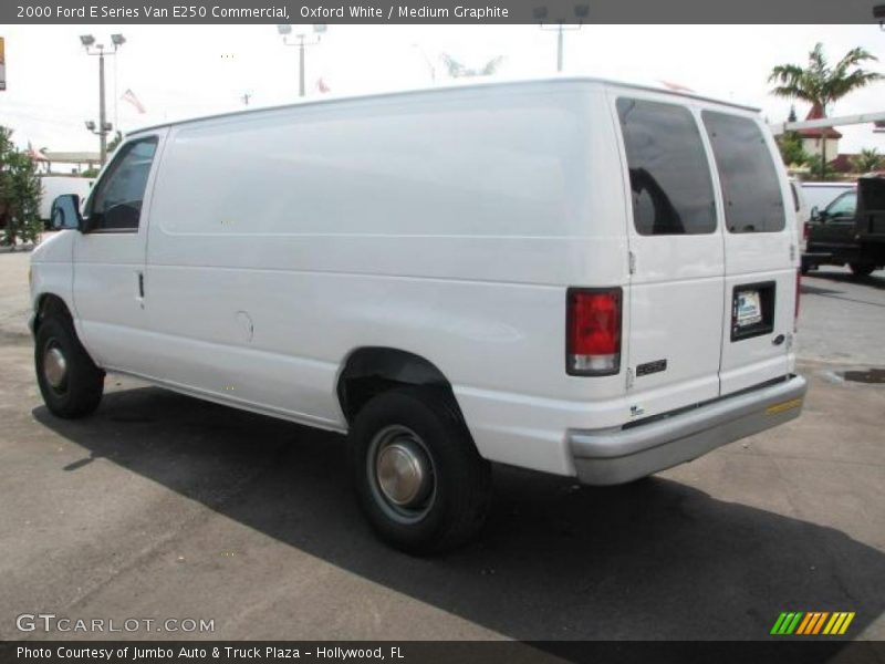 Oxford White / Medium Graphite 2000 Ford E Series Van E250 Commercial