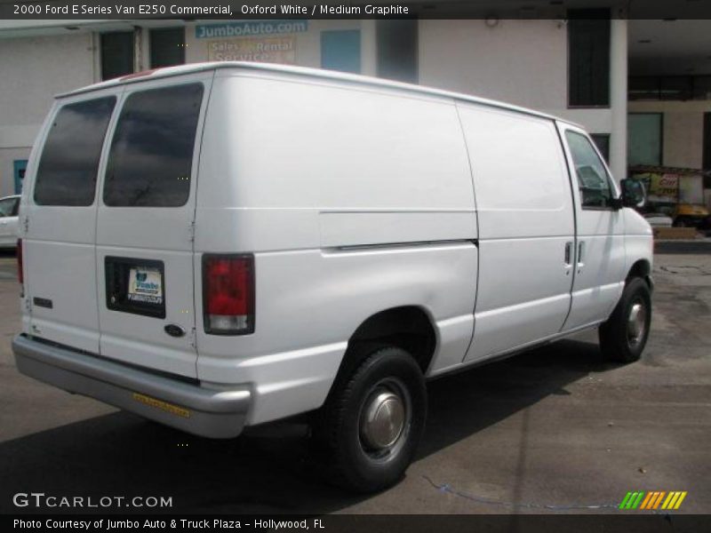 Oxford White / Medium Graphite 2000 Ford E Series Van E250 Commercial