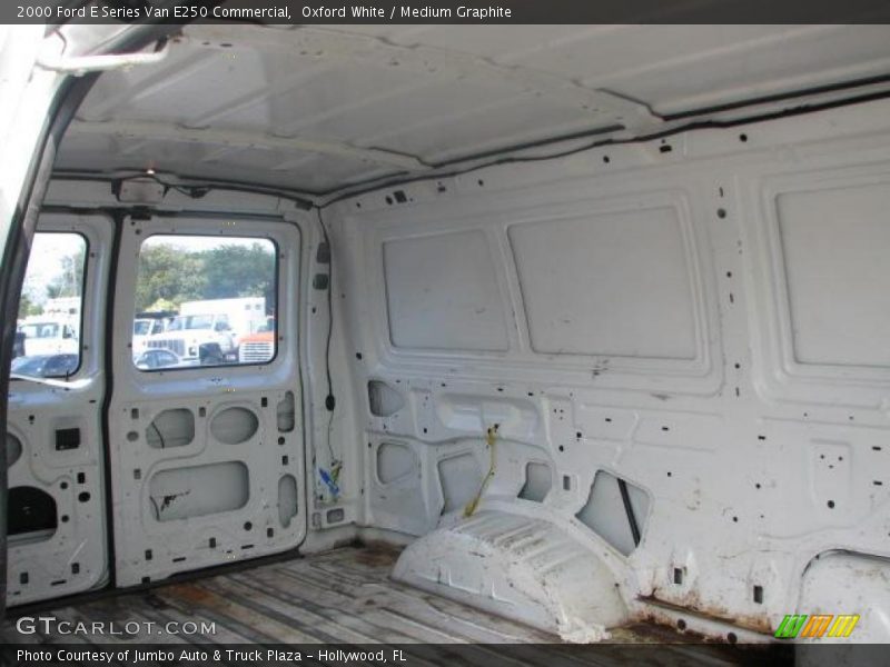Oxford White / Medium Graphite 2000 Ford E Series Van E250 Commercial