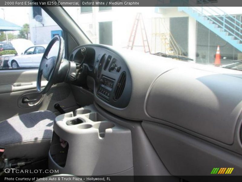 Oxford White / Medium Graphite 2000 Ford E Series Van E250 Commercial