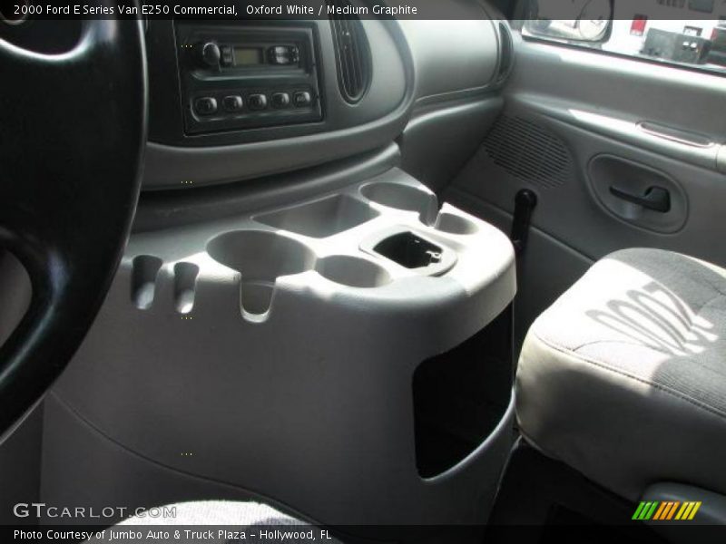 Oxford White / Medium Graphite 2000 Ford E Series Van E250 Commercial