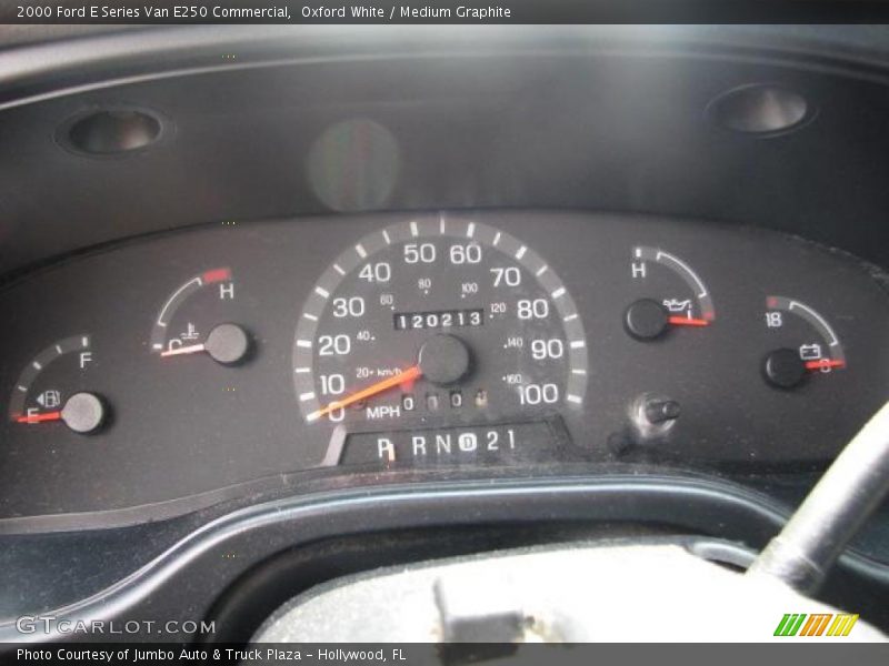  2000 E Series Van E250 Commercial E250 Commercial Gauges