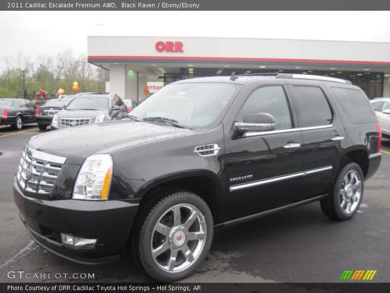Black Raven / Ebony/Ebony 2011 Cadillac Escalade Premium AWD