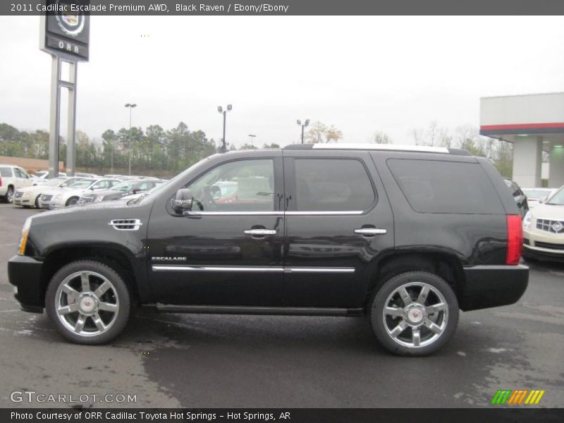 Black Raven / Ebony/Ebony 2011 Cadillac Escalade Premium AWD
