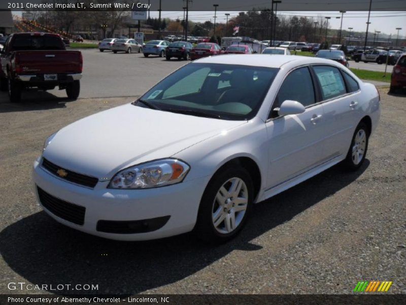 Summit White / Gray 2011 Chevrolet Impala LT
