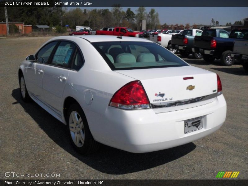 Summit White / Gray 2011 Chevrolet Impala LT