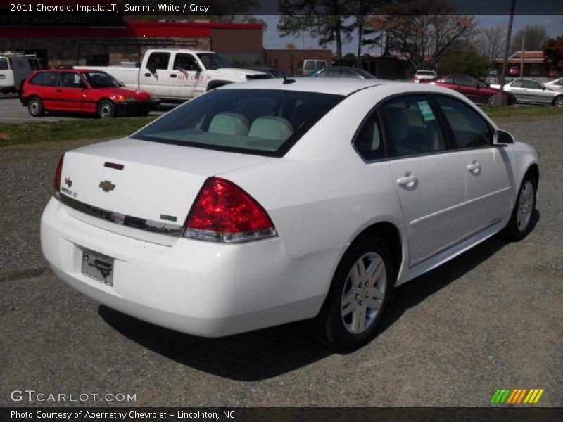 Summit White / Gray 2011 Chevrolet Impala LT