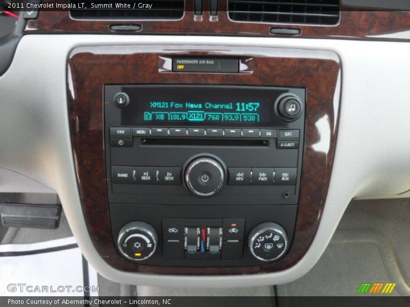 Summit White / Gray 2011 Chevrolet Impala LT