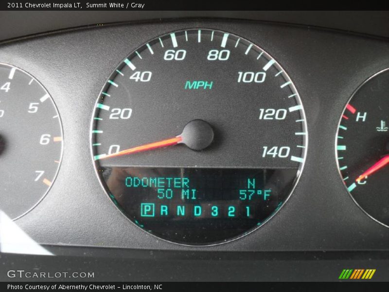 Summit White / Gray 2011 Chevrolet Impala LT