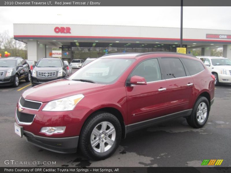 Red Jewel Tintcoat / Ebony 2010 Chevrolet Traverse LT