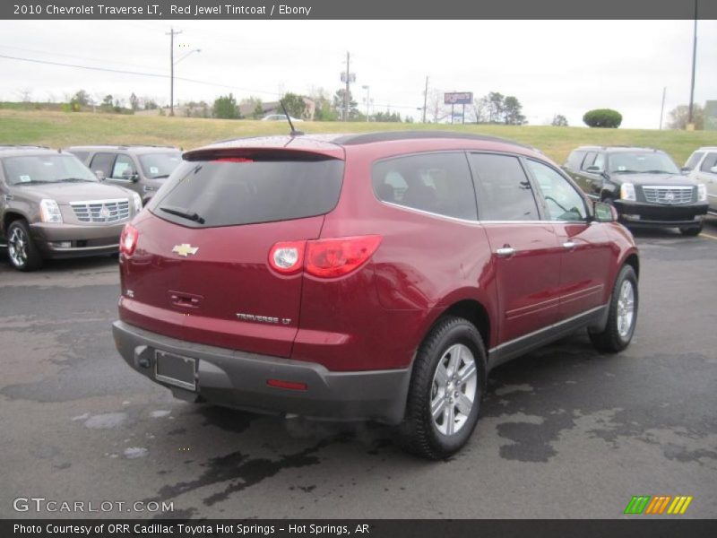 Red Jewel Tintcoat / Ebony 2010 Chevrolet Traverse LT