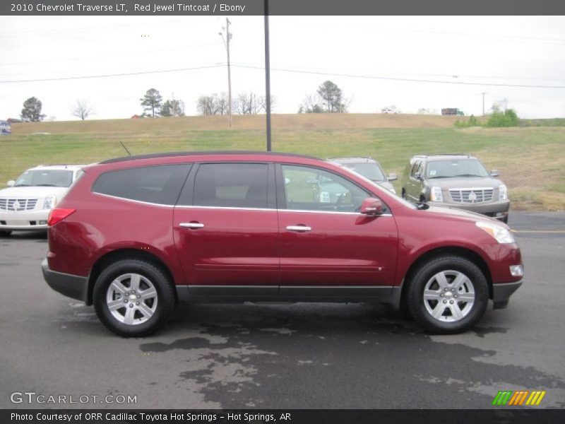 Red Jewel Tintcoat / Ebony 2010 Chevrolet Traverse LT