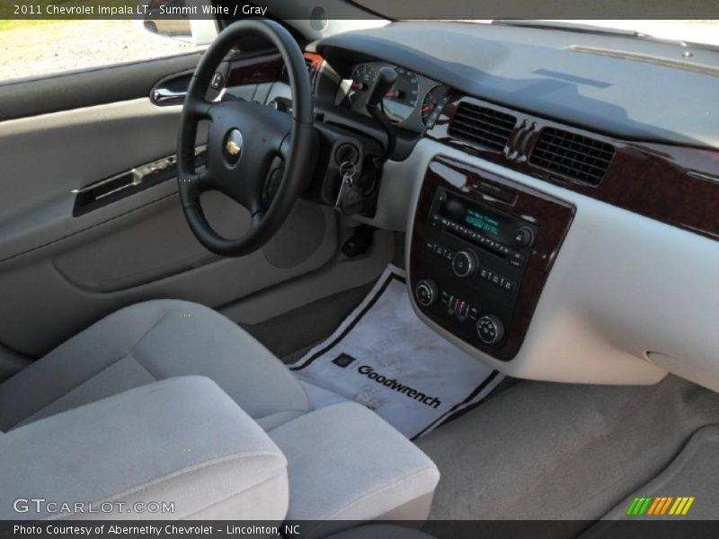 Summit White / Gray 2011 Chevrolet Impala LT