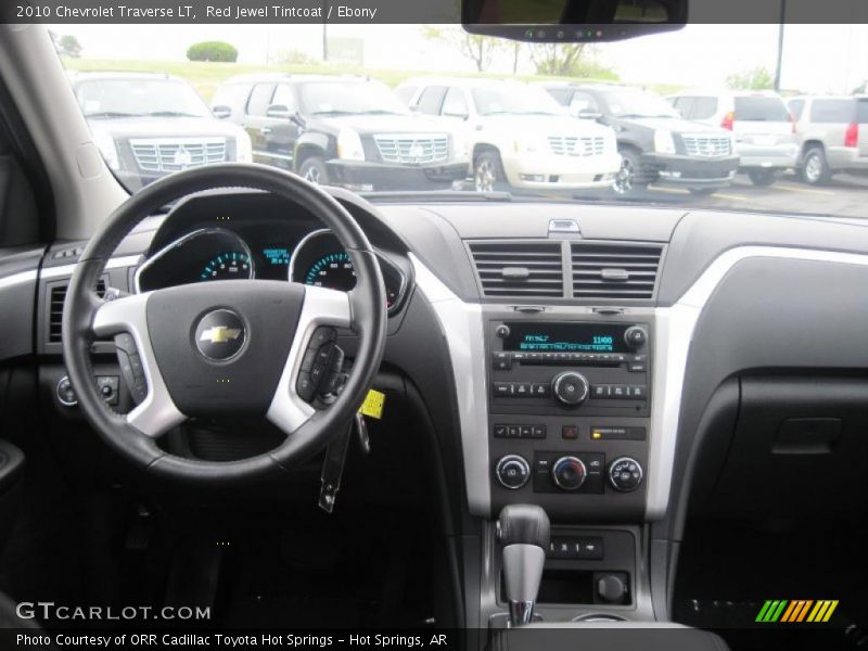 Red Jewel Tintcoat / Ebony 2010 Chevrolet Traverse LT