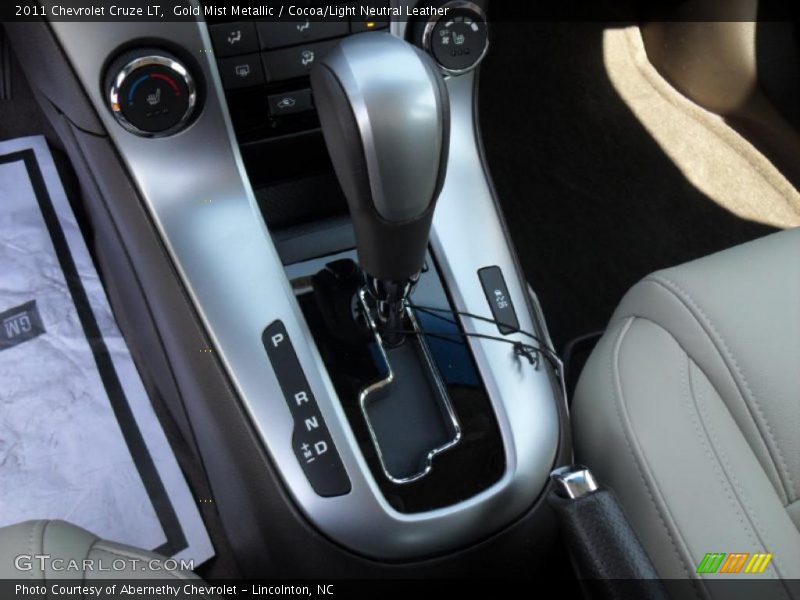 Gold Mist Metallic / Cocoa/Light Neutral Leather 2011 Chevrolet Cruze LT