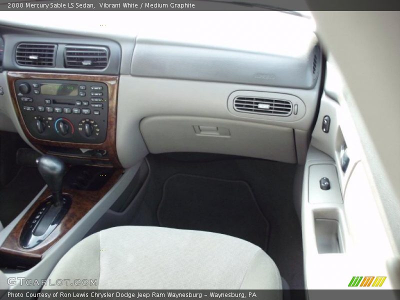 Vibrant White / Medium Graphite 2000 Mercury Sable LS Sedan
