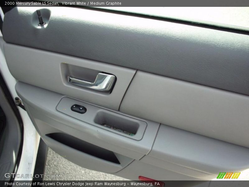 Vibrant White / Medium Graphite 2000 Mercury Sable LS Sedan