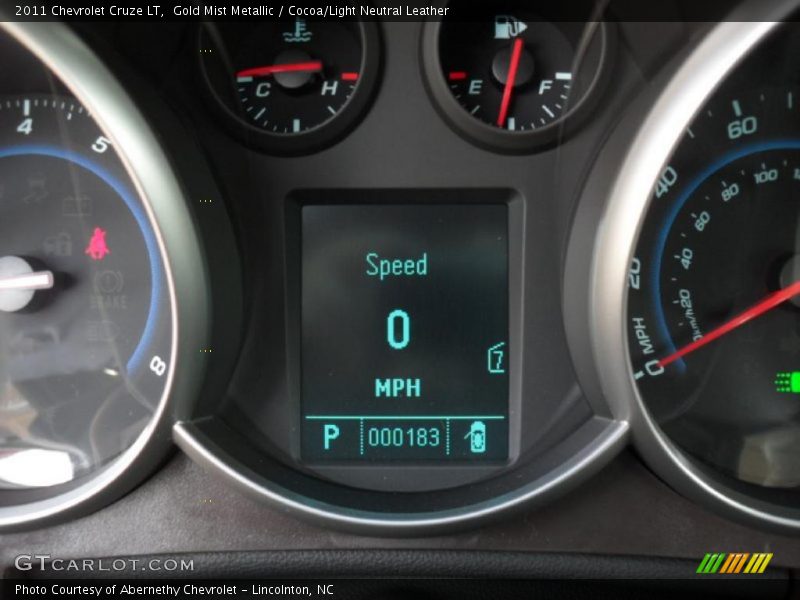 Gold Mist Metallic / Cocoa/Light Neutral Leather 2011 Chevrolet Cruze LT
