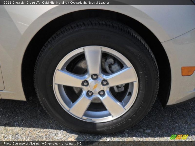 Gold Mist Metallic / Cocoa/Light Neutral Leather 2011 Chevrolet Cruze LT