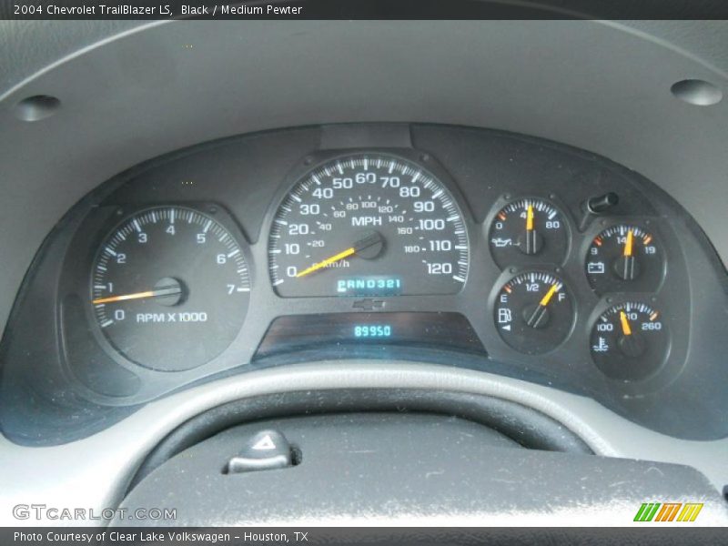 Black / Medium Pewter 2004 Chevrolet TrailBlazer LS
